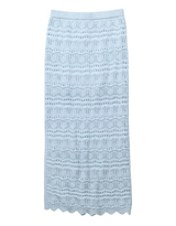 American Eagle Womens AE Sunchaser Mid-Rise Crochet Knit Maxi Skirt