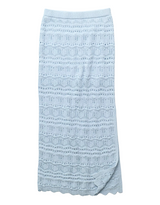 American Eagle Womens AE Sunchaser Mid-Rise Crochet Knit Maxi Skirt