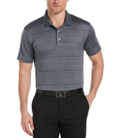PGA Tour Mens Horizontal Geo Short Sleeve Polo Shirt