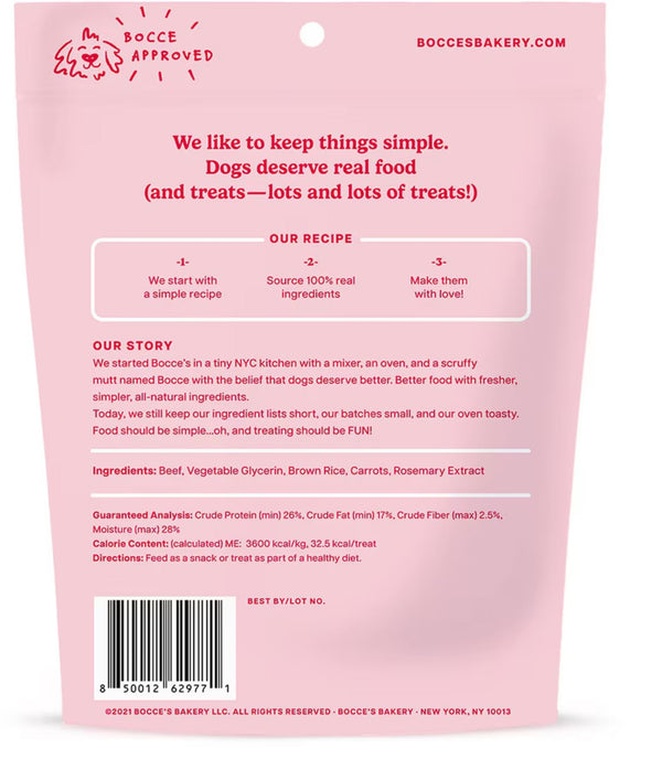 Bocce's Bakery Beef Grazers Jerky Sticks Dog Treats - 4 oz.