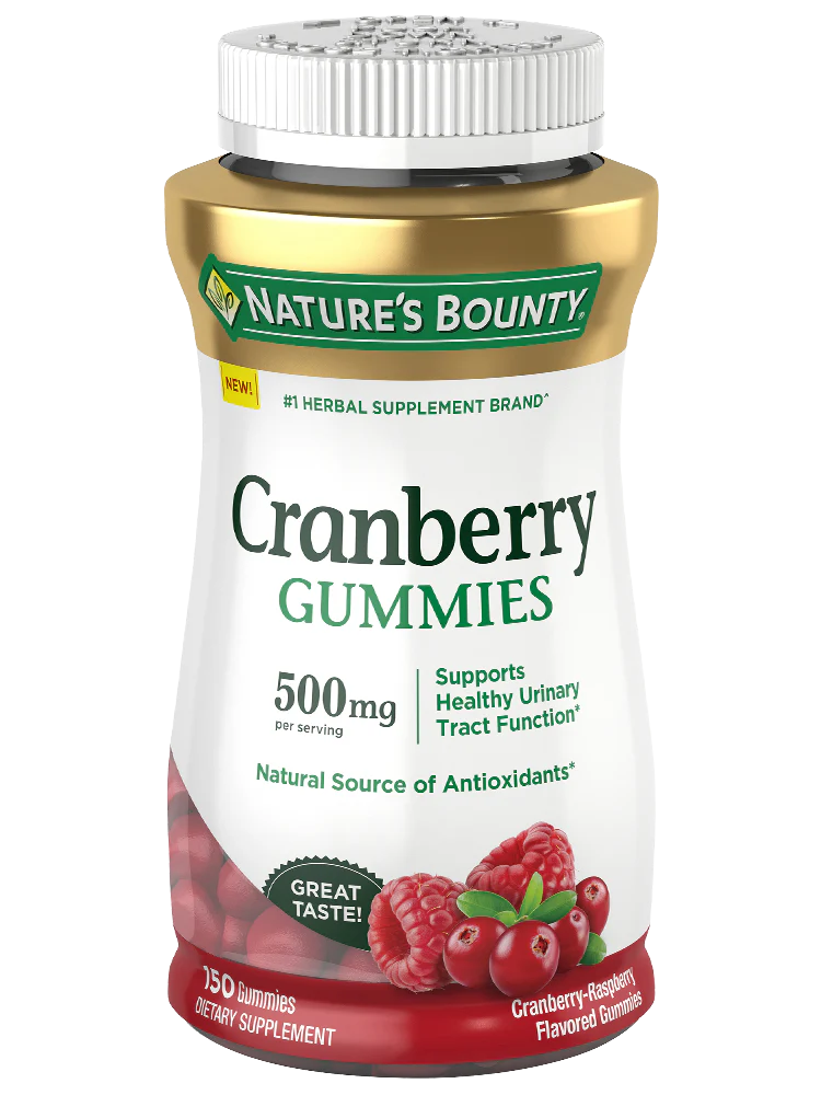 Nature's Bounty Cranberry Gummies - 500mg - 150 Count