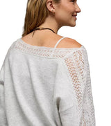 American Eagle Womens Whoa So Soft Lace Sweater