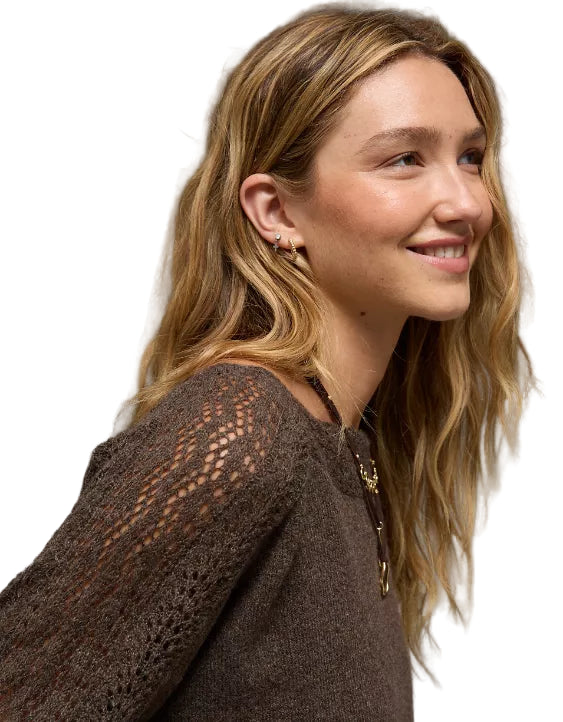 American Eagle Women's Whoa So Soft Lace Sweater