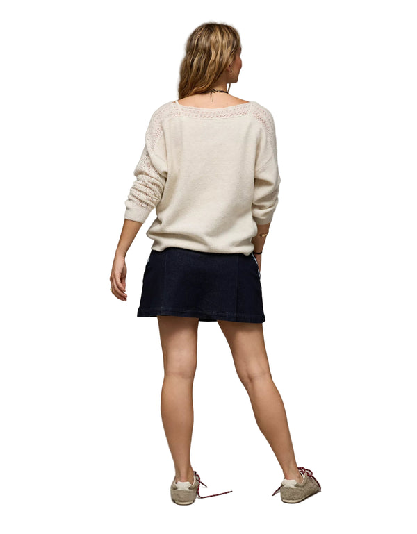 American Eagle Women's Whoa So Soft Lace Sweater