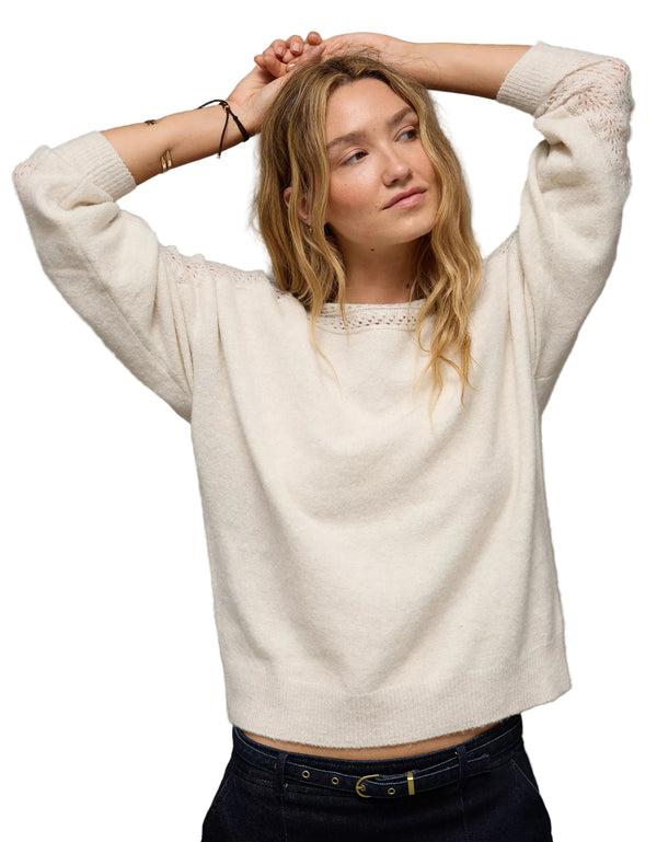 American Eagle Women's Whoa So Soft Lace Sweater