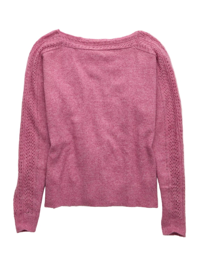 American Eagle Women's Whoa So Soft Lace Sweater