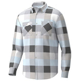 Huk Mens Soft Stretch Long Sleeve Button Down Flannel Shirt