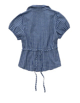 American Eagle Womens AE Short-Sleeve Button-Up Shirt