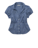 American Eagle Womens AE Short-Sleeve Button-Up Shirt