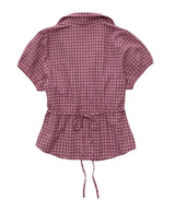American Eagle Womens AE Short-Sleeve Button-Up Shirt