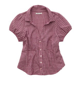 American Eagle Womens AE Short-Sleeve Button-Up Shirt