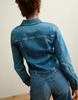 American Eagle Womens AE Shrunken Denim Jacket