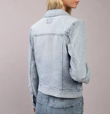 American Eagle Womens AE Strigid Denim Jacket