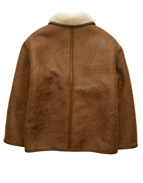 American Eagle Womens AE Reversible Shearling Jacket