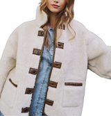 American Eagle Womens AE Reversible Shearling Jacket