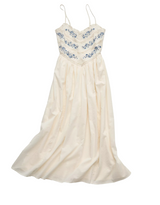 American Eagle Womens AE Bella Lace Inset Midi Dress