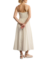 American Eagle Womens AE Bella Lace Inset Midi Dress