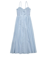 American Eagle Womens AE Bella Lace Inset Midi Dress