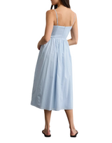 American Eagle Womens AE Bella Lace Inset Midi Dress