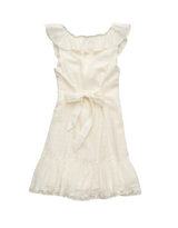 American Eagle Womens AE Tie-Front Lace Inset Mini Dress