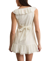 American Eagle Womens AE Tie-Front Lace Inset Mini Dress