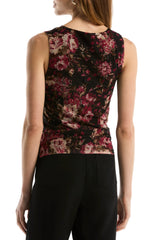 Laundry By Shelli Segal Womens Cowl Neck Sleeveless Top