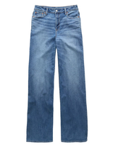 American Eagle Womens AE Super High-Waisted Baggy Wide-Leg Jeans