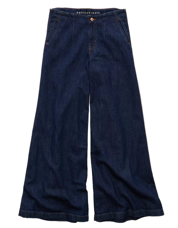 American Eagle Womens AE Baggy A-Line Fit Jeans