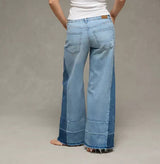 American Eagle Womens AE Dreamy Drape Stretch Low-Rise Ultra Wide-Leg Jeans