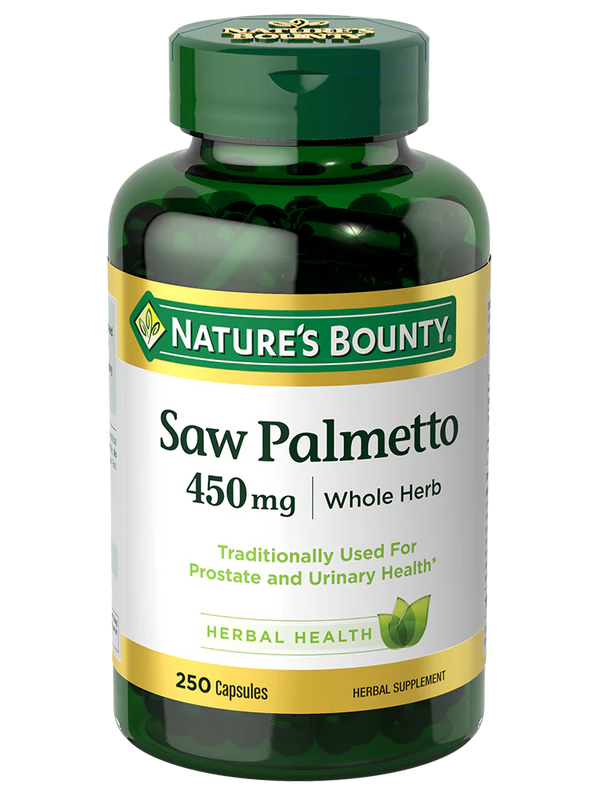 Nature's Bounty Saw Palmetto Capsules - 450mg - 250 Count