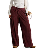 American Eagle Womens AE Stretch Corduroy Low-Rise Baggy Wide-Leg Pants