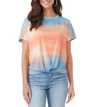 Democracy Womens Extended Short Sleeve T-Shirt