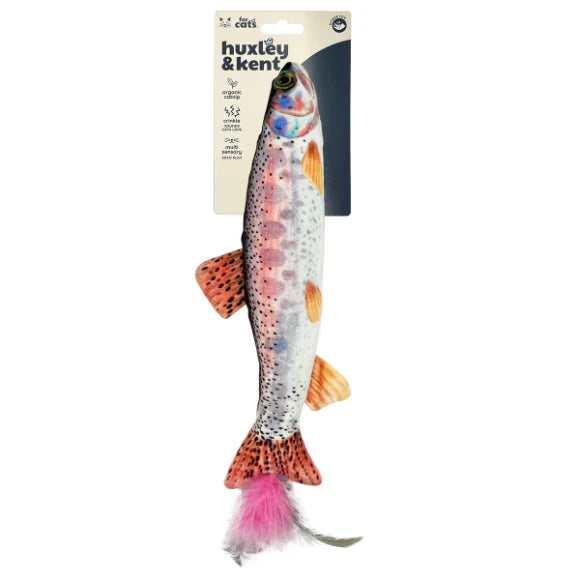 Huxley & Kent Rainbow Trout Plush Cat Toy