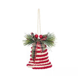 C&F Home Macrame Stripes Bell Ornament