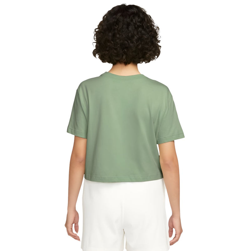 Nike Womens Essential Cropped Logo Short Sleeve T-Shirt