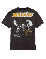 American Eagle Mens AE Standard Fit Nirvana Graphic Short Sleeve T-Shirt