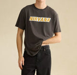 American Eagle Mens AE Standard Fit Nirvana Graphic Short Sleeve T-Shirt