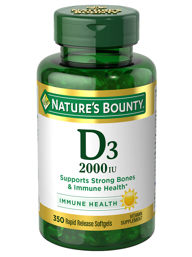 Nature's Bounty Vitamin D3 Softgels - 20000 IU - 350 Count