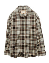 American Eagle Womens AE Oversized Long-Sleeve Plaid Shirt