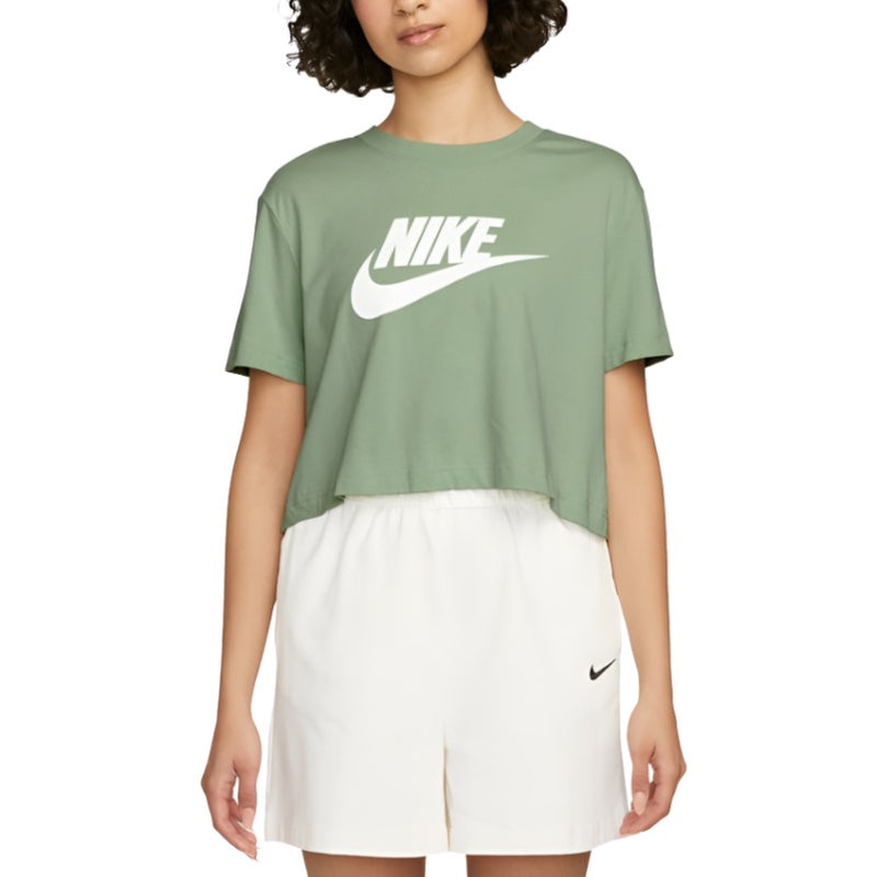 Nike Womens Essential Cropped Logo Short Sleeve T-Shirt