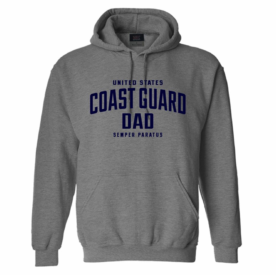 Coast Guard Mens Dad Pullover Hoodie