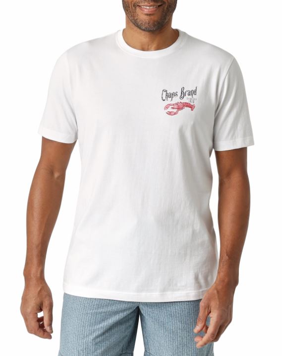 Chaps Mens Graphic Short Sleeve T-Shirt