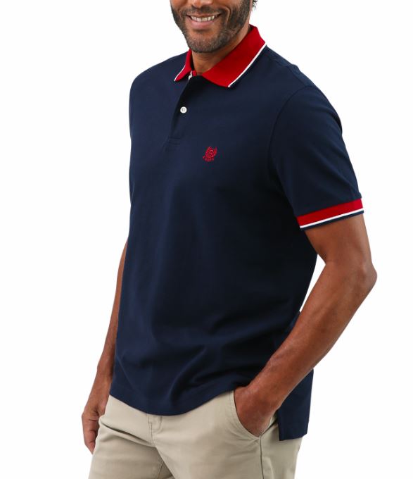 Chaps Mens Everyday Pique Short Sleeve Polo