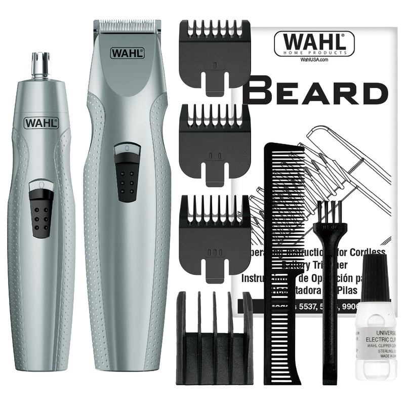 Wahl Mustache & Beard Cordless Battery Trimmer Combo Kit