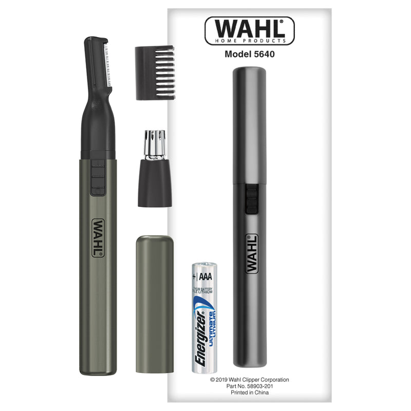 Wahl Lithium Ion Groomsman 2-in-1 Cordless Battery  Eyebrow and Nose Trimmer