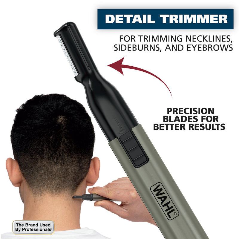 Wahl Lithium Ion Groomsman 2-in-1 Cordless Battery  Eyebrow and Nose Trimmer