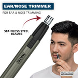 Wahl Lithium Ion Groomsman 2-in-1 Cordless Battery  Eyebrow and Nose Trimmer