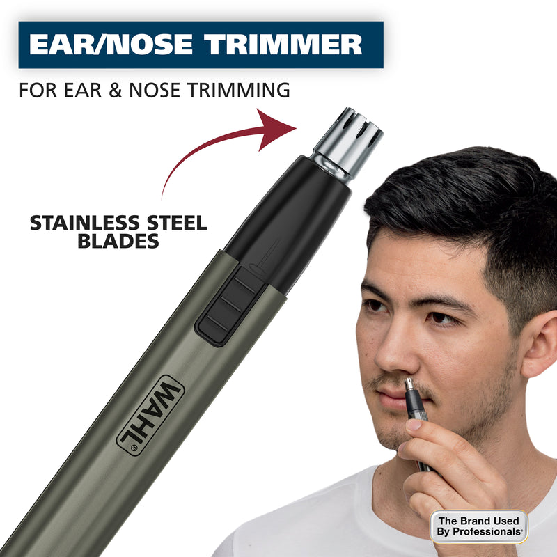 Wahl Lithium Ion Groomsman 2-in-1 Cordless Battery  Eyebrow and Nose Trimmer