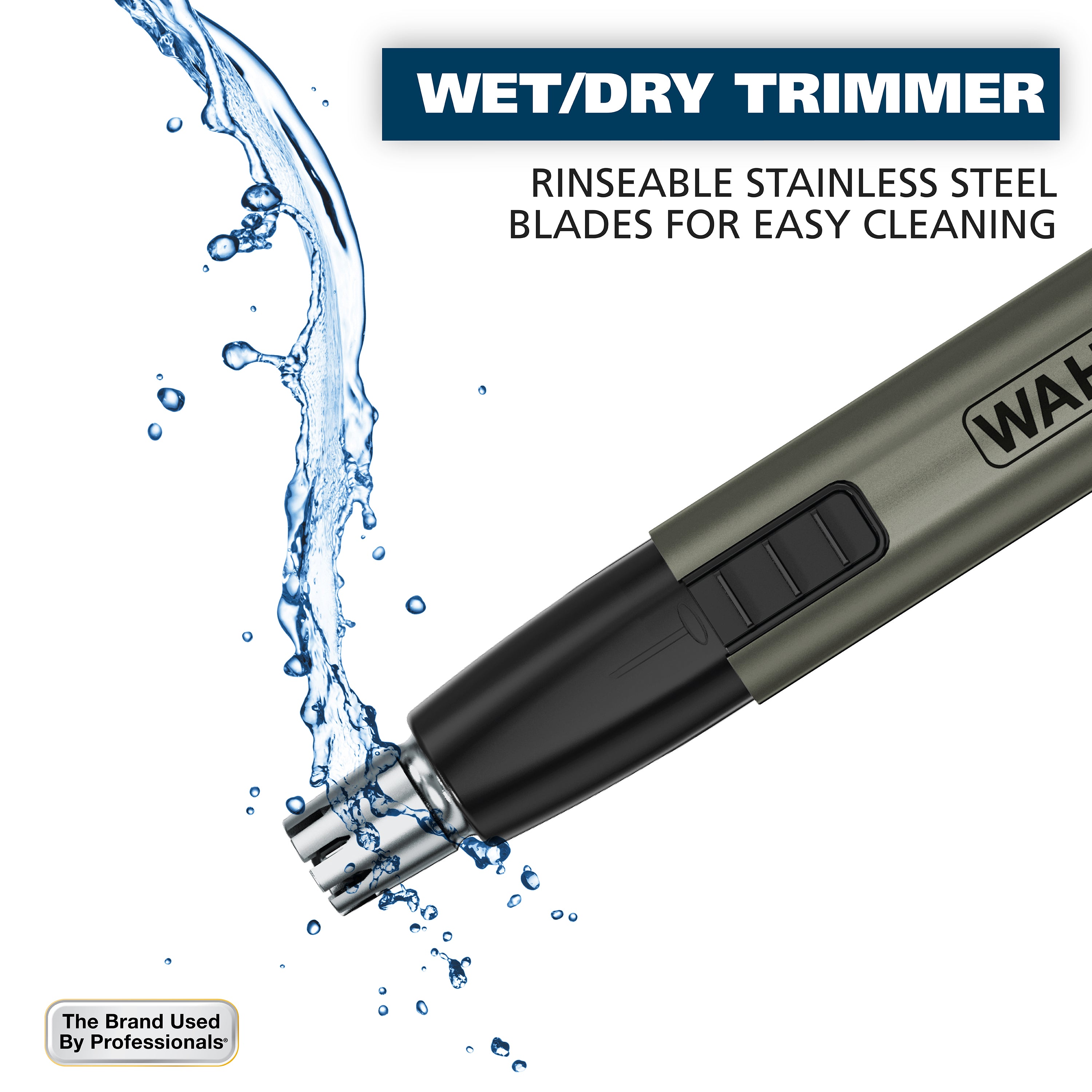 Wahl Lithium Ion Groomsman 2-in-1 Cordless Battery  Eyebrow and Nose Trimmer