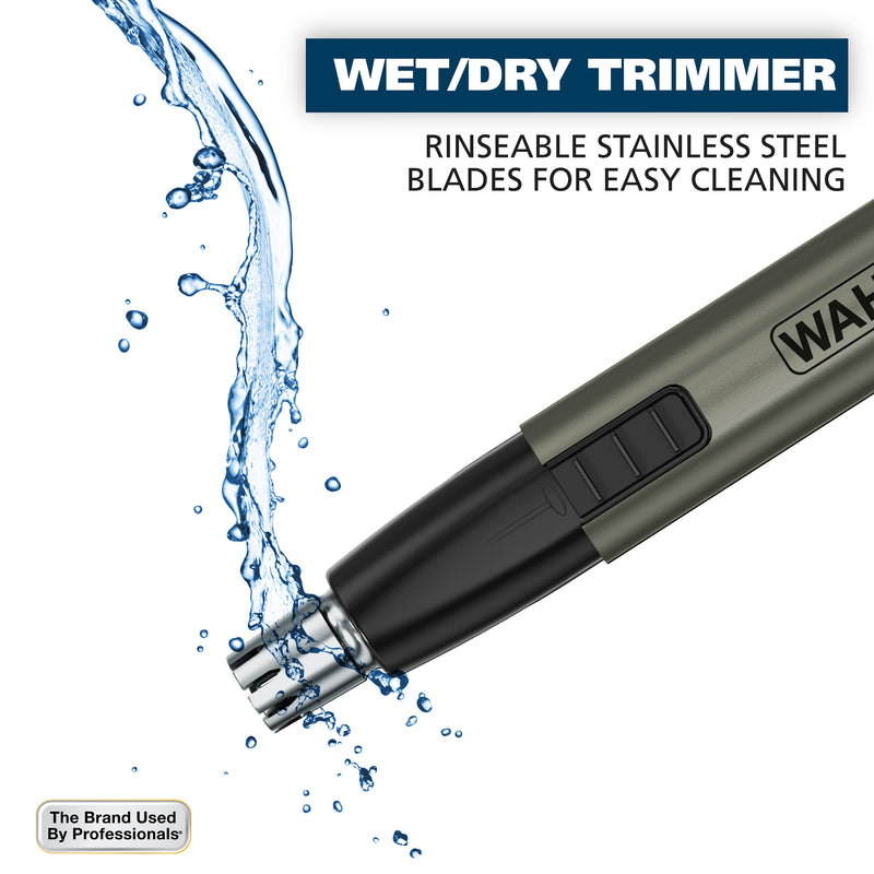 Wahl Lithium Ion Groomsman 2-in-1 Cordless Battery  Eyebrow and Nose Trimmer